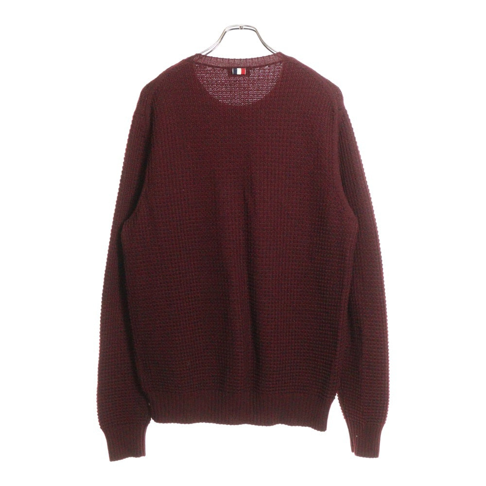 MONCLER(モンクレール) MAGLIONE TRICOT GIROCOLLO マリオーネ トリコ シロコロ ジャガードプルオーバーニット クルーネックセーター バーガンディー E2091044900 A9226