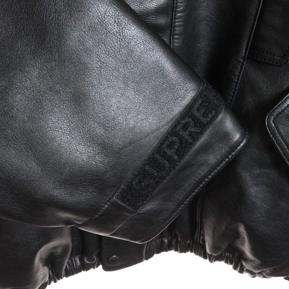 SUPREME(シュプリーム) 25SS xMarithe Hooded Leather Flight Bomber