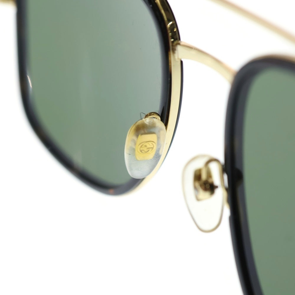 GUCCI(グッチ) 002 ナビゲーター オプティカルフレーム サングラス メガネ ゴールド/ブラック 561120
