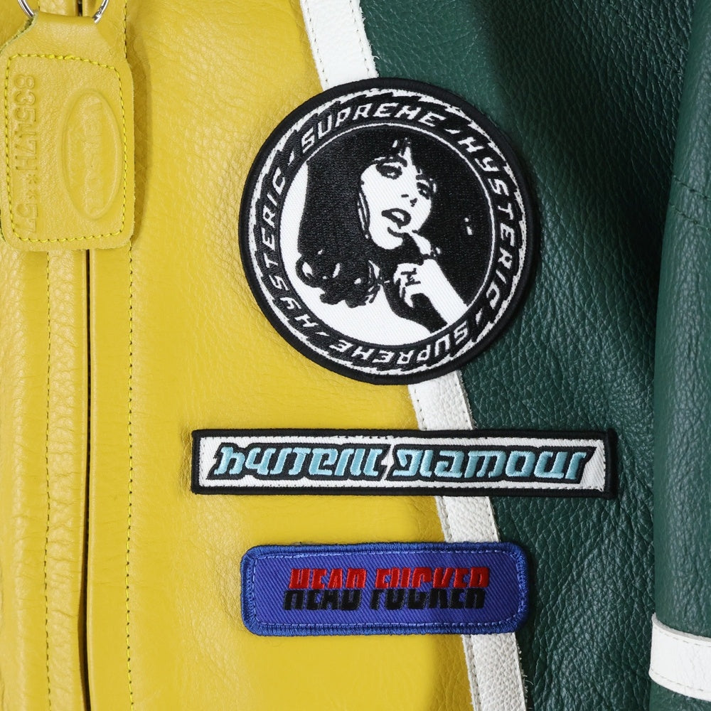 SUPREME(シュプリーム) 24AW×Hysteric Glamour Vanson Lether Jacket バンソン レザージャケット グリーン