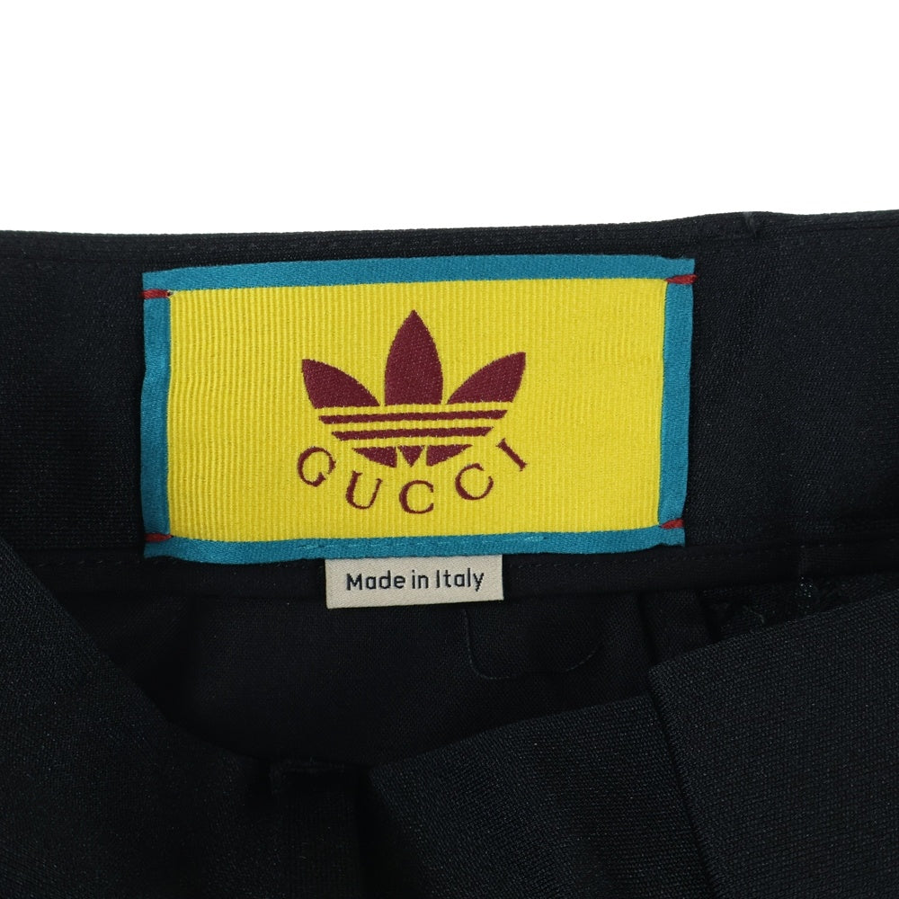 GUCCI(グッチ) × adidas アディダス サイドラインショートパンツ ハーフパンツ ブラック 722512 ZALDB
