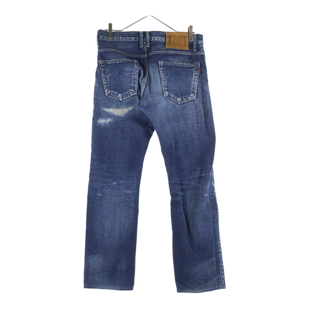 T.M.T(ティーエムティー) CRUSH DENIM PANTS クラッシュデニムパンツ ストレートパンツ インディゴ TPT-S1603