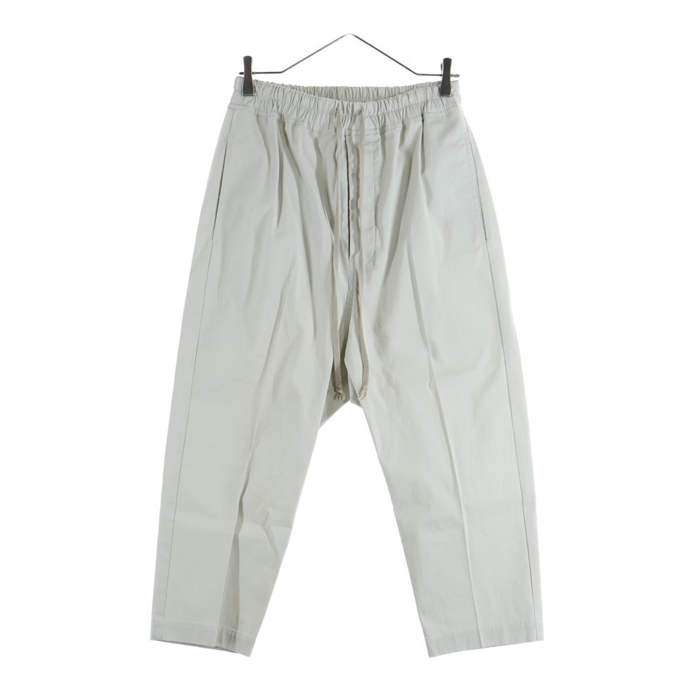 Rick Owens(リックオウエンス) 19SS クロップドドローコードサルエルロングパンツ グレーRU19S2395ーTE