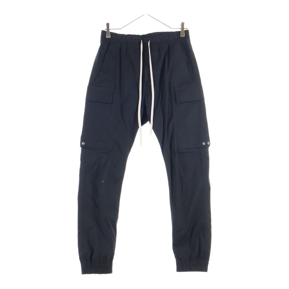 Rick Owens(リックオウエンス) 19SS Cargo Jog Pants カーゴジョグ ドローストリングカーゴパンツ ブラック RU19S2396-TE