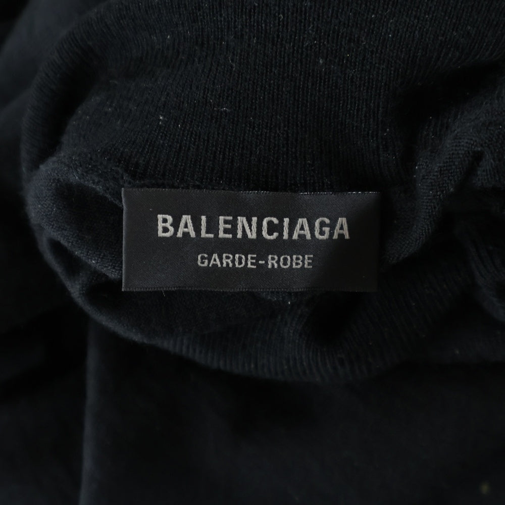 BALENCIAGA(バレンシアガ) カシミヤ タートルネック ニット ブラック 725402