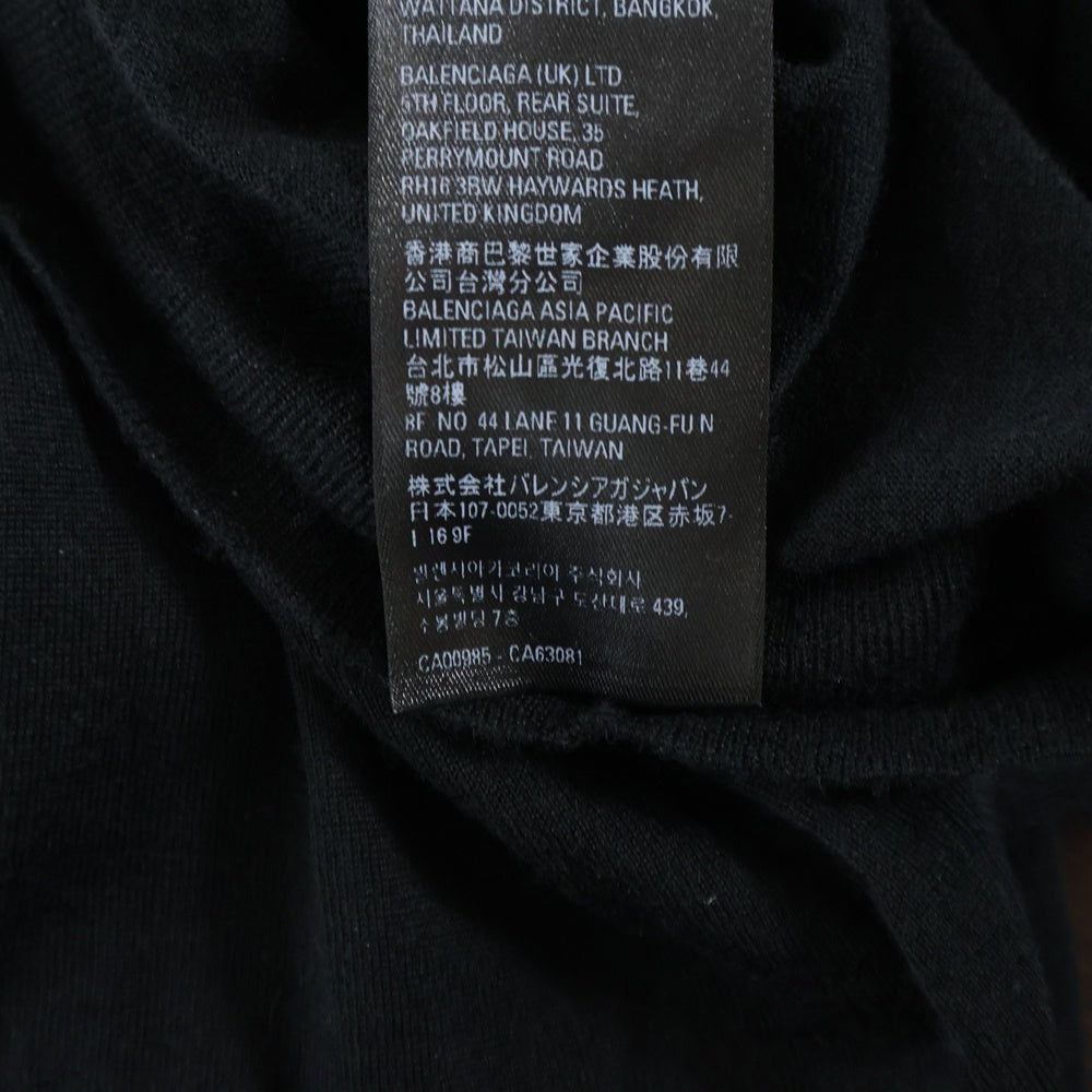 BALENCIAGA(バレンシアガ) カシミヤ タートルネック ニット ブラック 725402