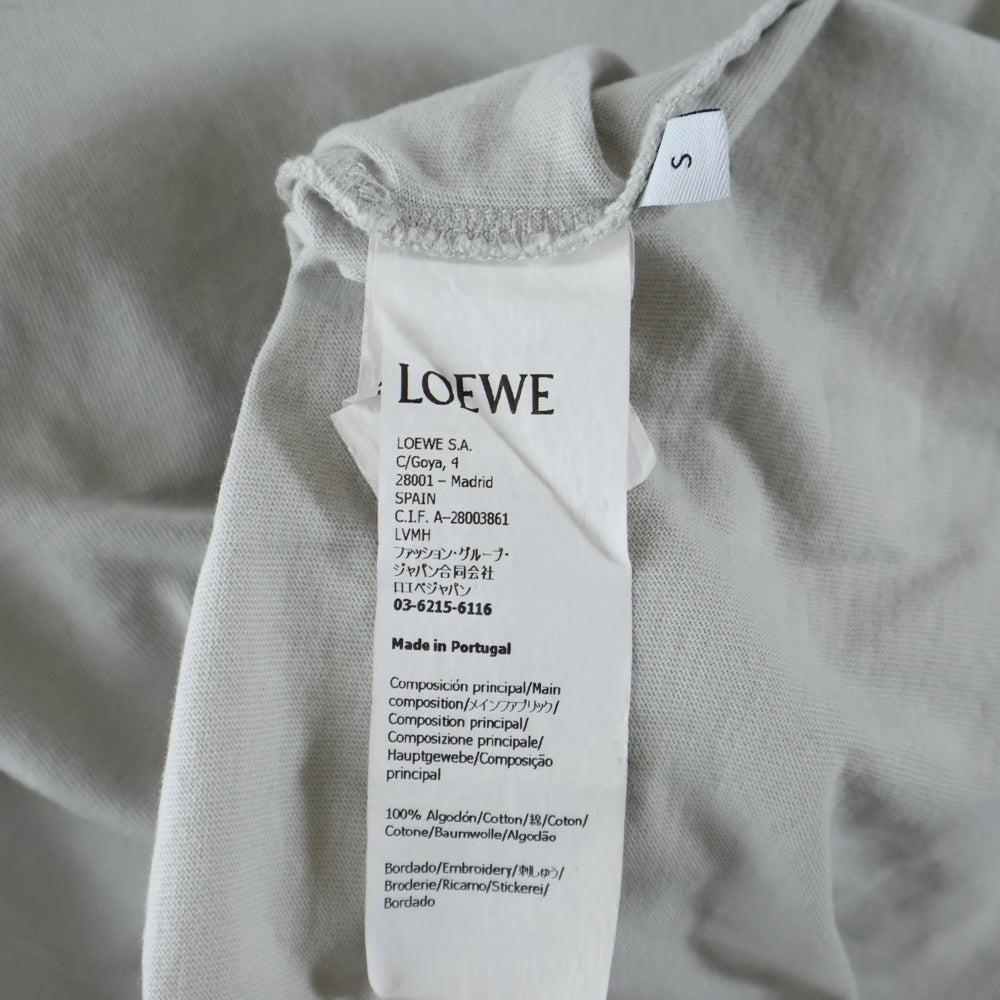 LOEWE(ロエベ) アナグラム刺繍 半袖Tシャツ カットソー グレー H526Y22XBC