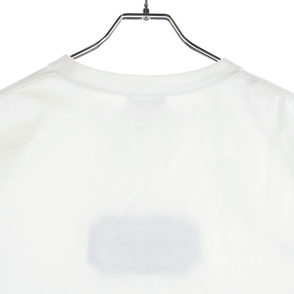 DIOR(ディオール) 23AW シグネチャー ロゴ刺繍 クルーネック 半袖Tシャツ カットソー ホワイト 343J696C0554