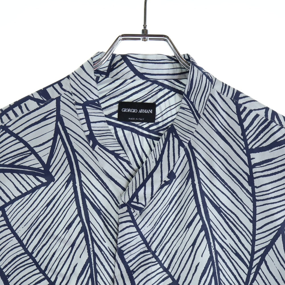 GIORGIO ARMANI(ジョルジオアルマーニ) 25SS リーフ柄 長袖シャツ
