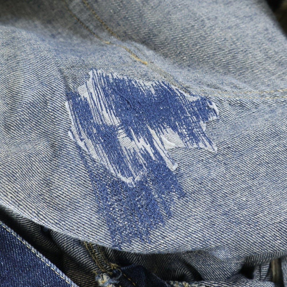Levi's(リーバイス) 40s VINTAGE 501 47model BIG E ボタン裏刻印無し ツメ刻印 片面タブ デニム パンツ インディゴ