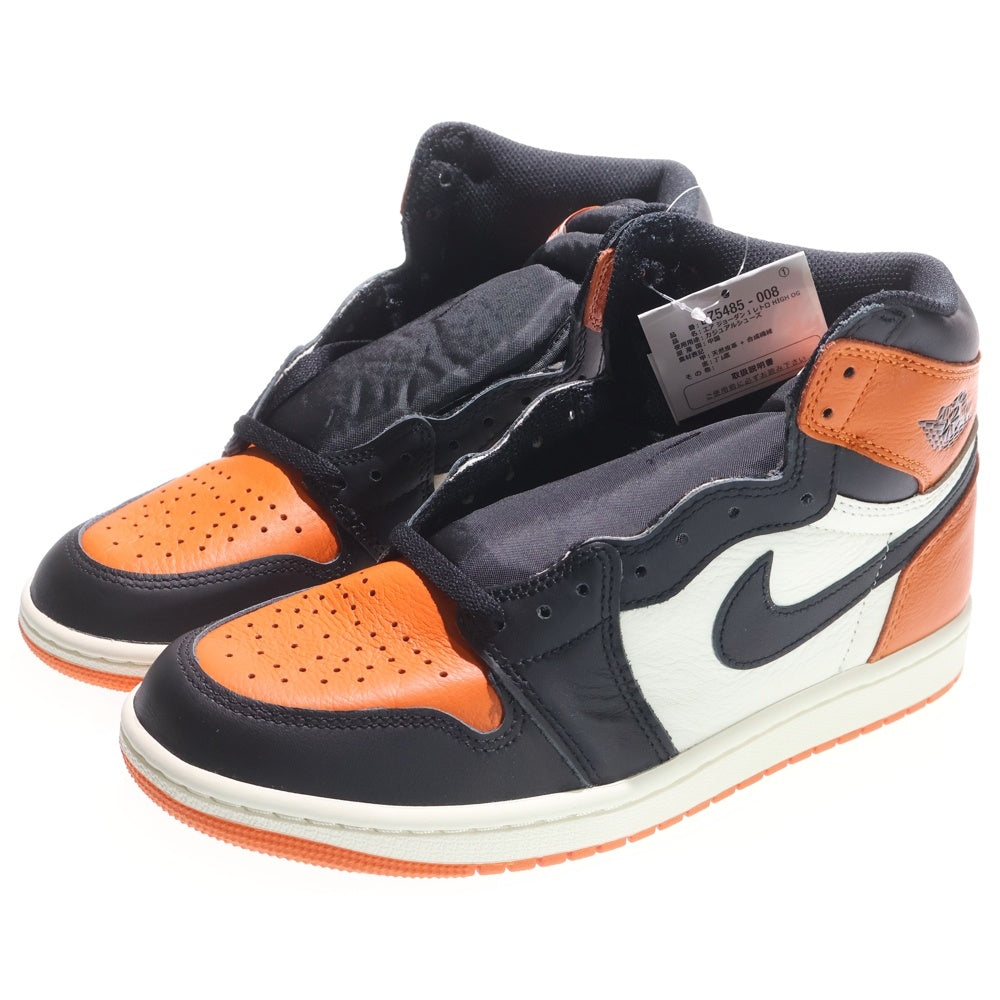 NIKE(ナイキ) AIR JORDAN 1 RETRO HIGH OG SHATTERED BACKBOARD エア ジョーダン 1 レトロ シャッタードバックボード ハイカットスニーカー オレンジ US8.5/26.5 DZ5485-008