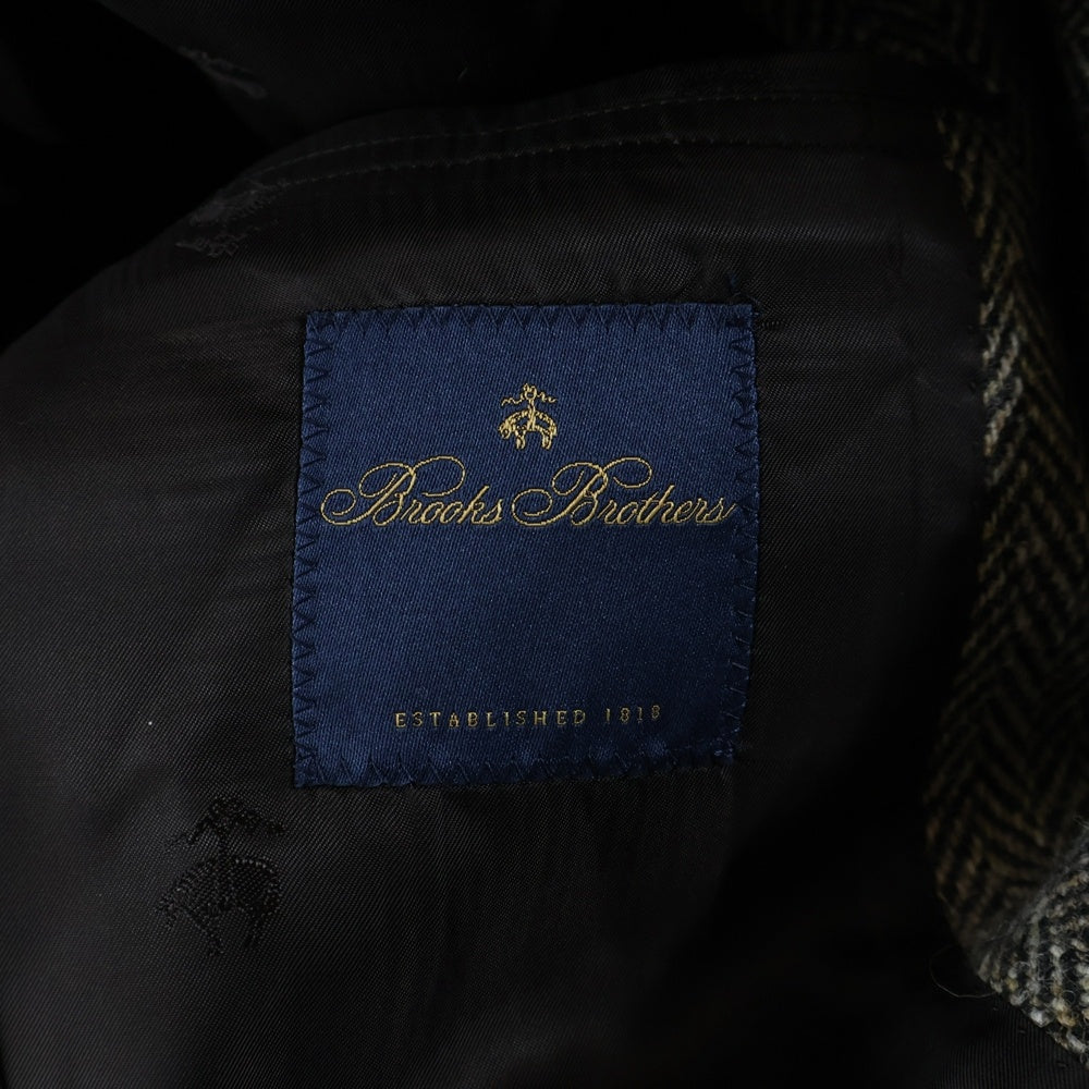 BROOKS BROTHERS(ブルックス ブラザーズ) ウール クルミボタン シングルテーラードジャケット ブラウン