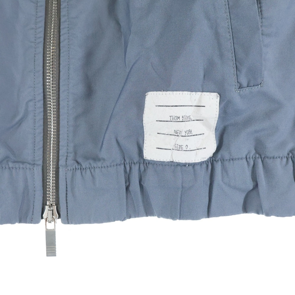 THOM BROWNE(トムブラウン) 4BARプリント ナイロンボンバージャケット グレー MJT152A-04429035