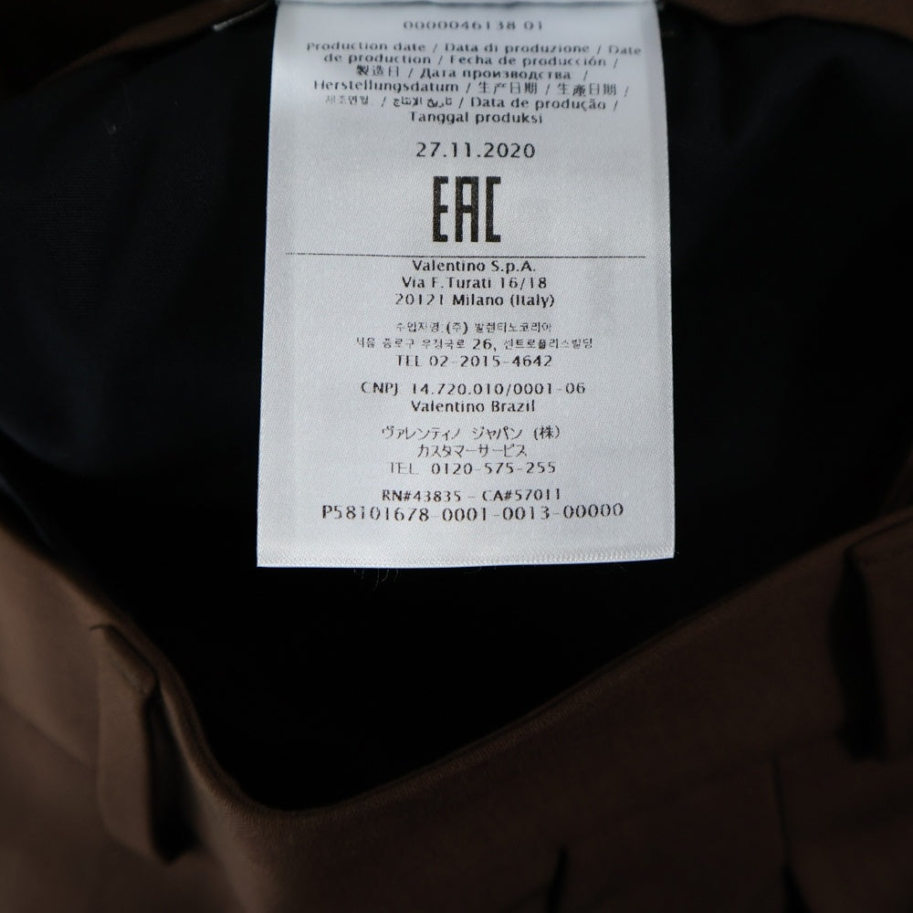 VALENTINO(ヴァレンティノ) ウール1タックトラウザーショーツ パンツ ブラウン VV0RDB286DP