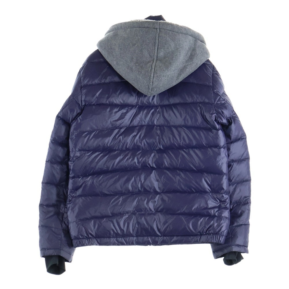 ARMANI JEANS(アルマーニ ジーンズ) フロントロゴ フーディー付きブルゾン パープル