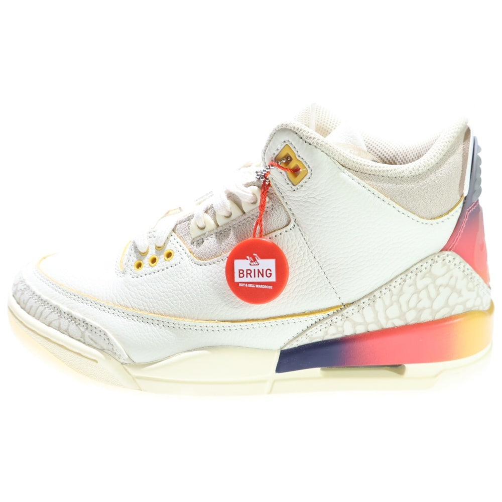 NIKE(ナイキ) ×J Balvin AIR JORDAN 3 RETRO SUNSET J バルヴィン ジョーダン3 ハイカットスニーカー サンセット セイル US6/24cm
