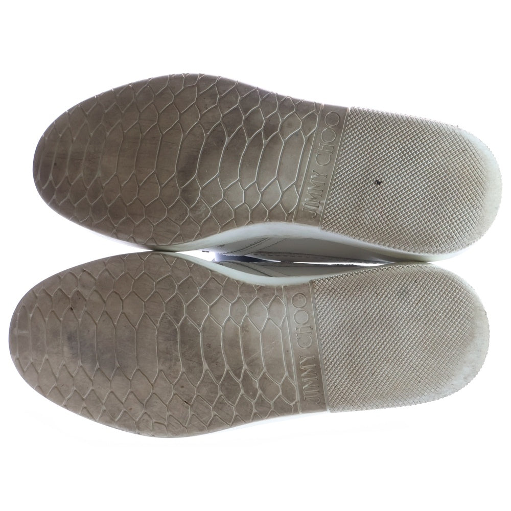 JIMMY CHOO(ジミーチュウ) スタースタッズ ローカットシューズ スリッポン ホワイト