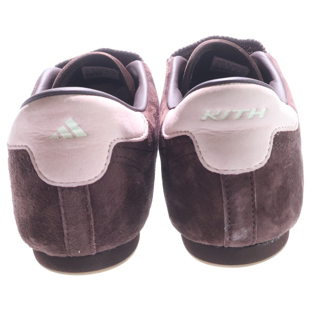adidas(アディダス) ×KITH Taekwondo Shale Corsage テコンドーシェイルコサージュ ローカットスニーカー シューズ ブラウン/ピンク JR7016