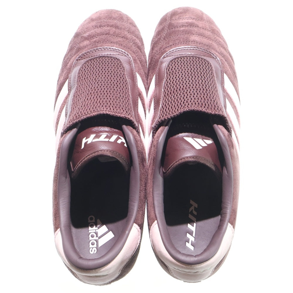 adidas(アディダス) ×KITH Taekwondo Shale Corsage テコンドーシェイルコサージュ ローカットスニーカー シューズ ブラウン/ピンク JR7016