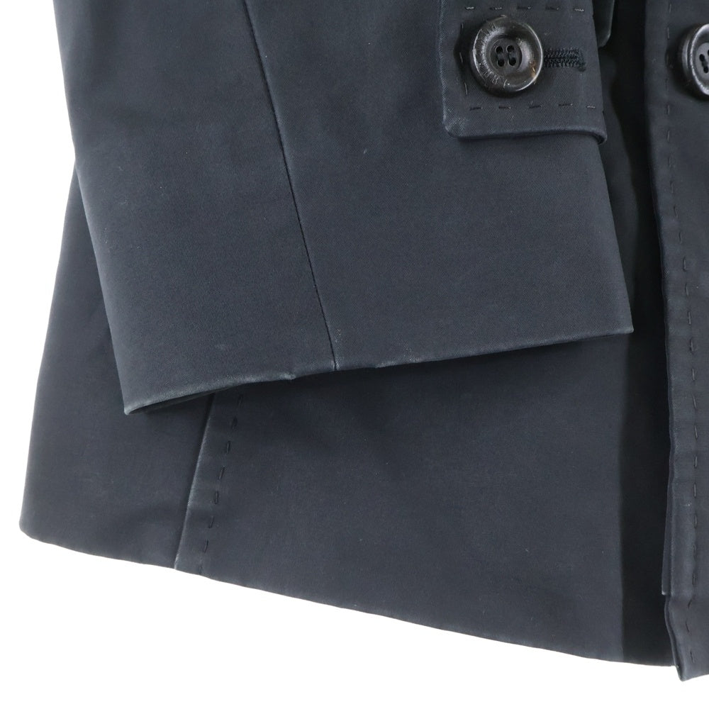 BURBERRY(バーバリー) Pコート 裏地チェック柄ジャケット ブラック FD216-09