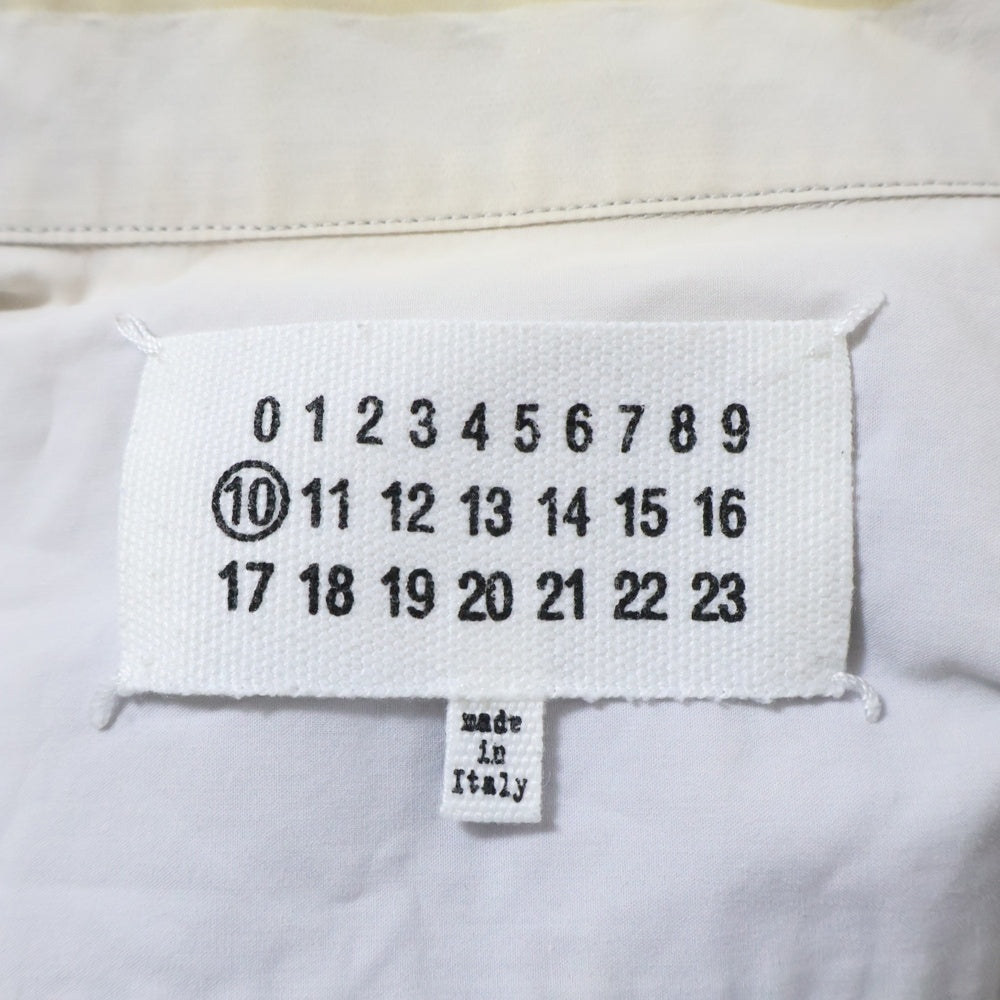 Maison Margiela(メゾンマルジェラ) 12AW 襟切り替え長袖シャツ シャツ ブルー S50DL0185