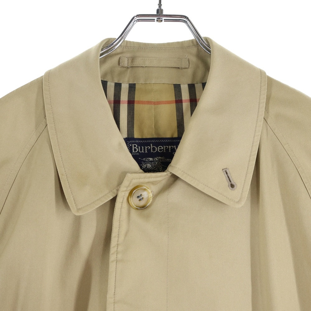 BURBERRY(バーバリー) VINTAGE ステンカラーコート 裏地チェック柄コート ベージュ