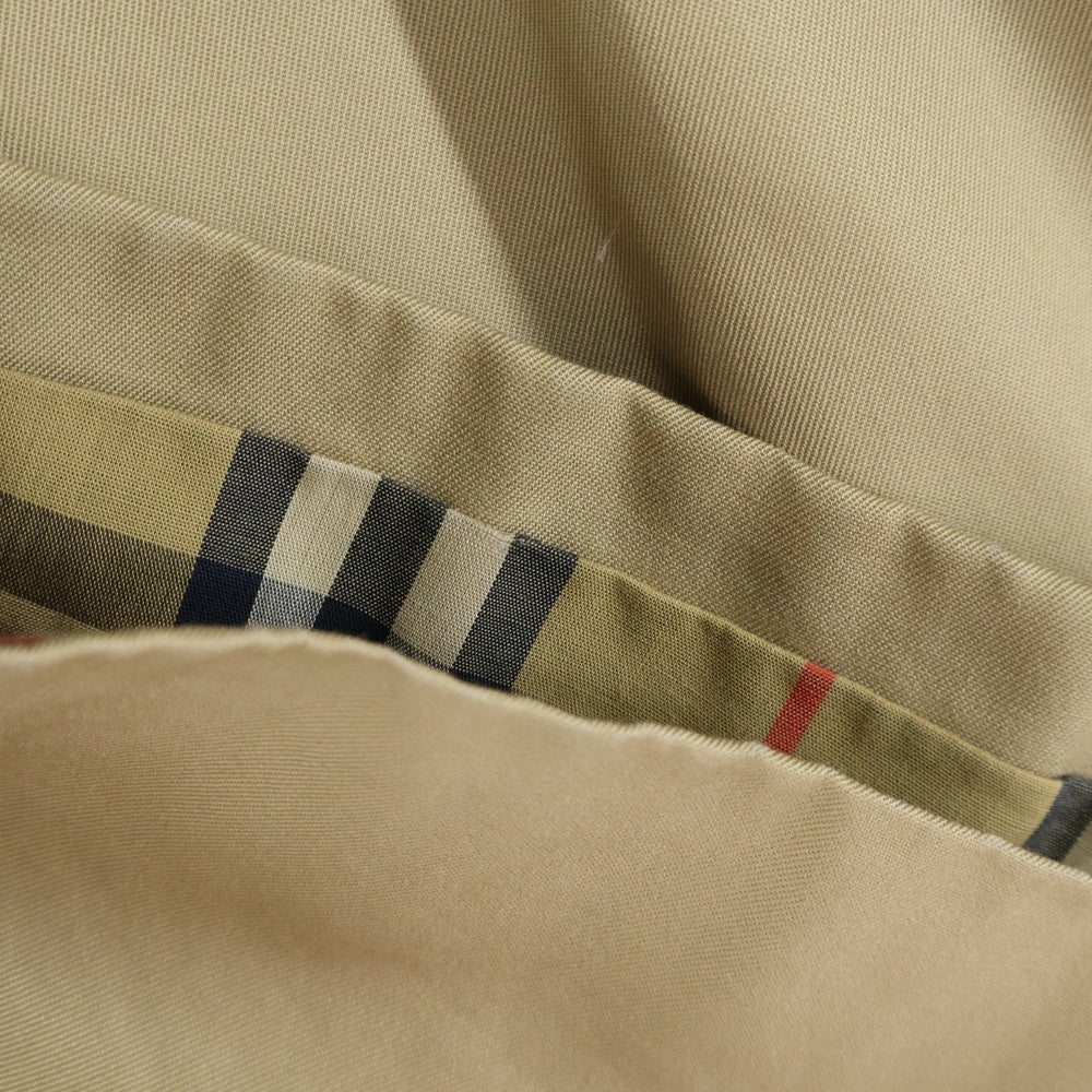 BURBERRY(バーバリー) VINTAGE ステンカラーコート 裏地チェック柄コート ベージュ