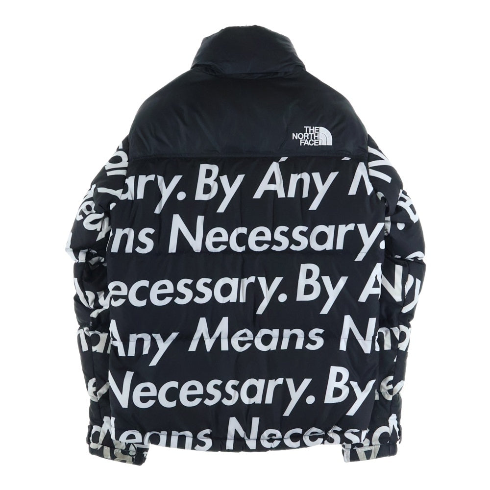 SUPREME(シュプリーム) 15FW x THE NORTH FACE By Any Nuptse Down Jacket ノースフェイス バイ エニー ミーンズ ヌプシ ダウンジャケット ブラック/ホワイト ND515511 中古