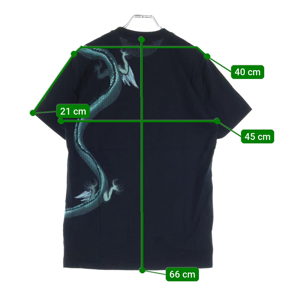 GIVENCHY(ジバンシィ) ドラゴンプリント 半袖Tシャツ カットソー ブラック BM70F43002