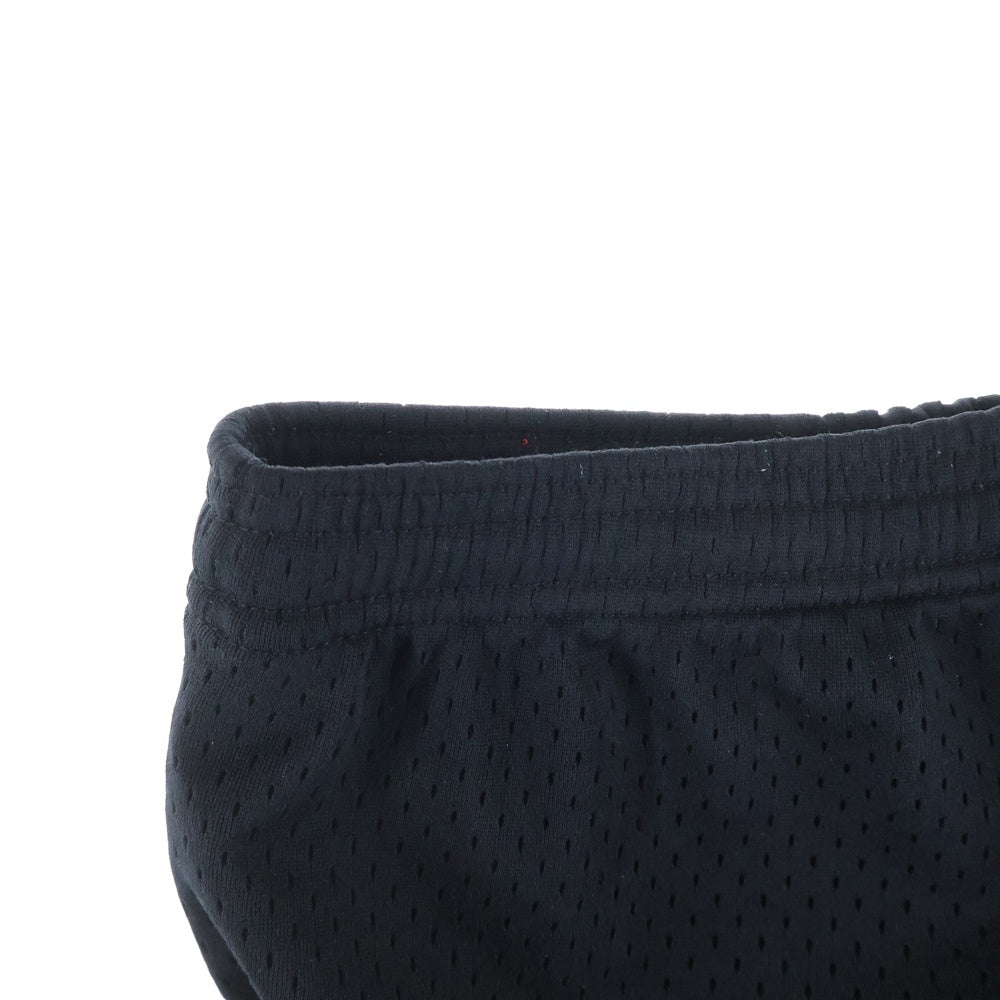 OFF-WHITE(オフホワイト) フロントプリント メッシュ ハーフパンツ ショーツ ブラック 1178-343-3484