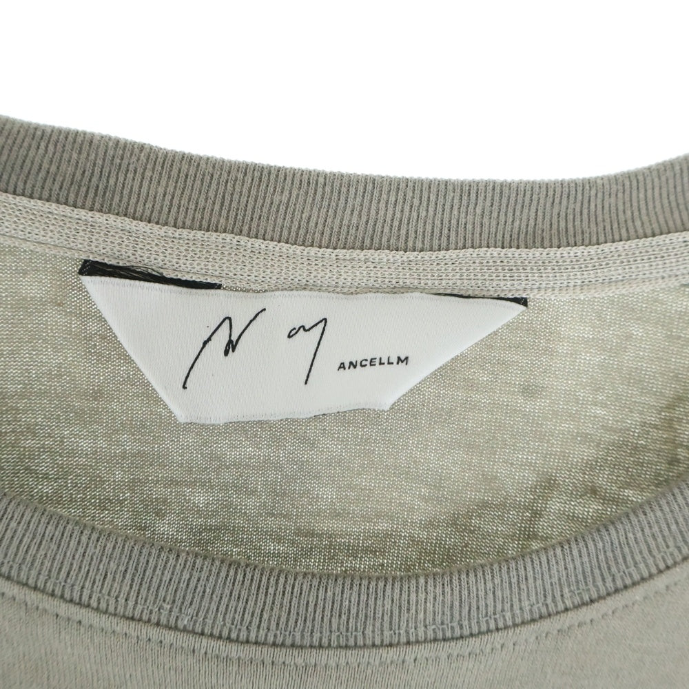 ANCELLM(アンセルム) UNEVENNESS LS T-SHIRT アンイーブンネス ロング