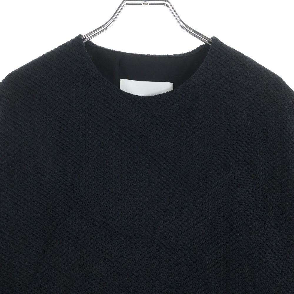 JIL SANDER(ジルサンダー) 25SS Shoulder Zip T-SHIRT ショルダージップ半袖Tシャツ ブラック J22GC0199 J20258