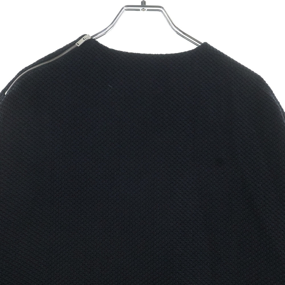 JIL SANDER(ジルサンダー) 25SS Shoulder Zip T-SHIRT ショルダージップ半袖Tシャツ ブラック J22GC0199 J20258