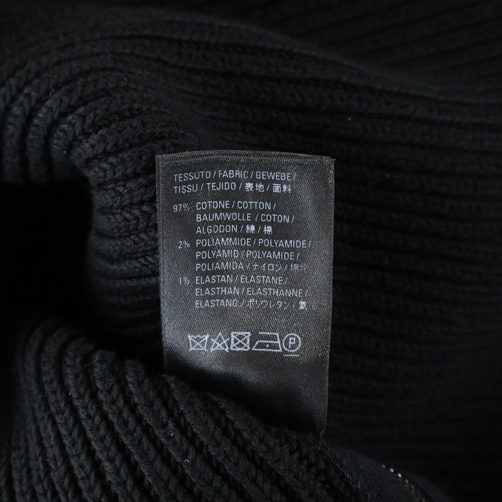 BALENCIAGA(バレンシアガ) 21SS Oversized Knit Zip-Up オーバーサイズニット ジップアップセーター ドライバーズニット ブラック 646486 T3189