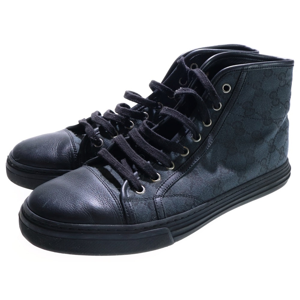GUCCI(グッチ) GGキャンパス ハイカットスニーカー シューズ ネイビー 426188