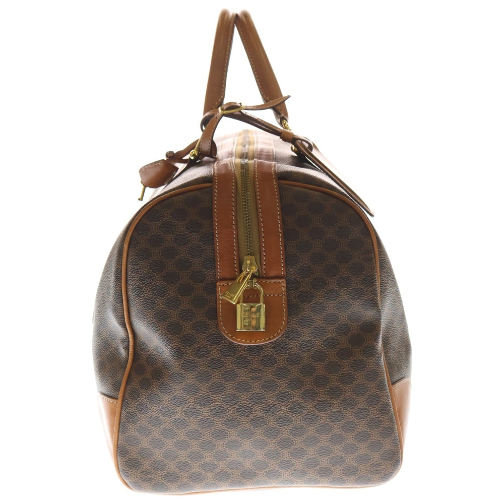 CELINE(セリーヌ) トリオンフ マカダム柄 ボストンバッグ ハンドバッグ ブラウン レディース