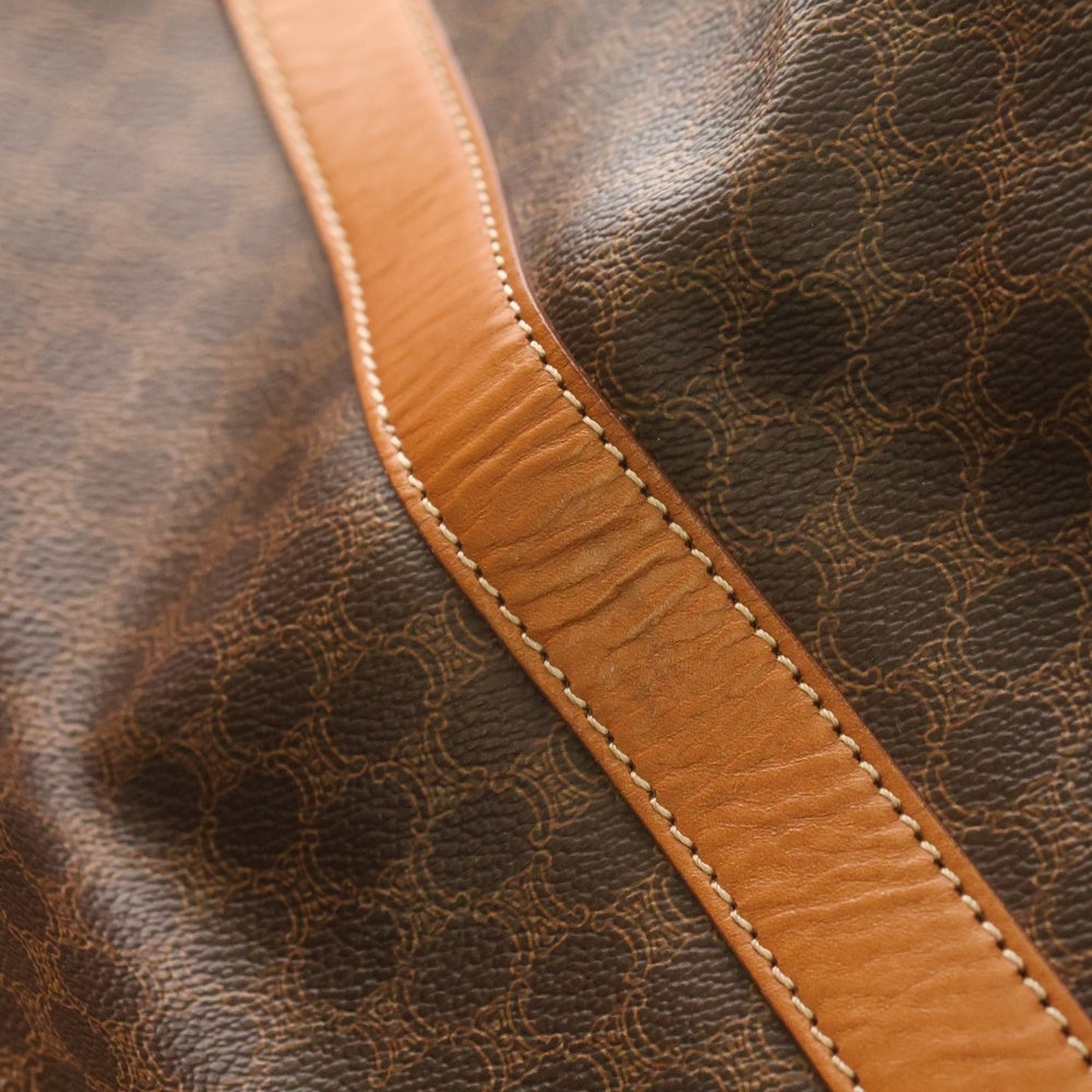 CELINE(セリーヌ) トリオンフ マカダム柄 ボストンバッグ ハンドバッグ ブラウン レディース