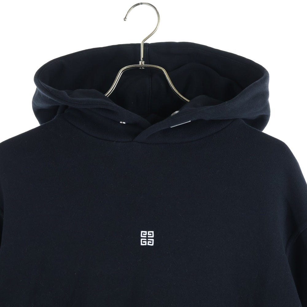 GIVENCHY(ジバンシィ) ボタンロゴスウェットプルオーバーパーカー ブラック BMJ0G3Y78