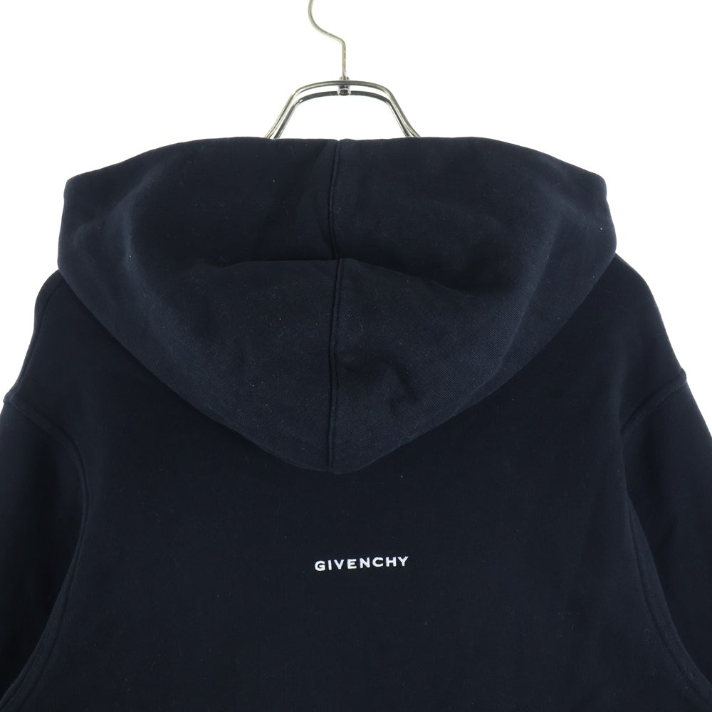 GIVENCHY(ジバンシィ) ボタンロゴスウェットプルオーバーパーカー ブラック BMJ0G3Y78