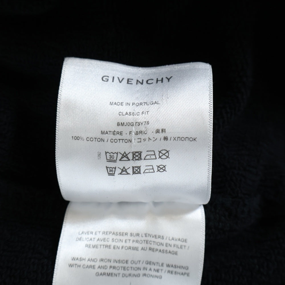 GIVENCHY(ジバンシィ) ボタンロゴスウェットプルオーバーパーカー ブラック BMJ0G3Y78