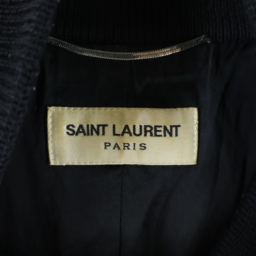 SAINT LAURENT PARIS(サンローランパリ) 23AW Teddy Jacket テディジャケット スタジャン ブラック 354718