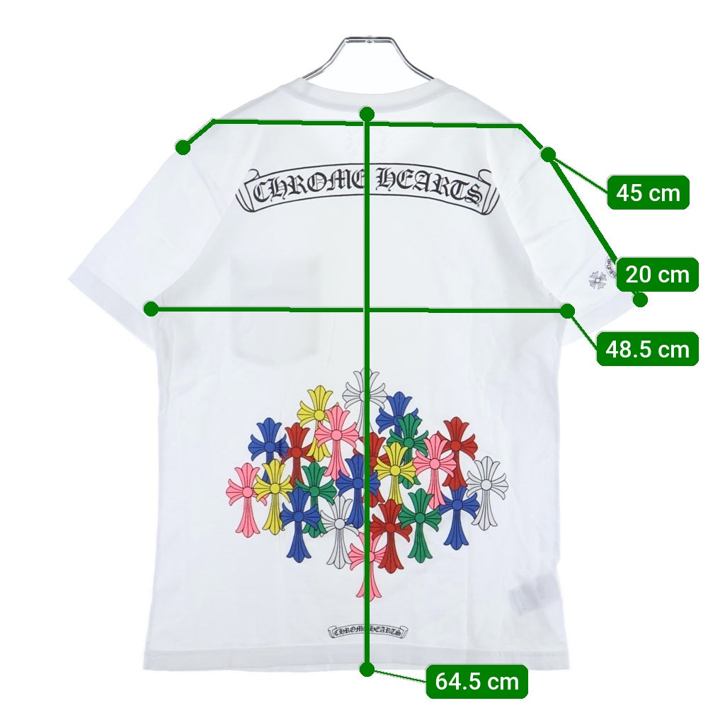 ChromeHeartsクロムハーツ　マルチセメタリークロス TシャツXS正規品 CHROME HEARTS(クロムハーツ) MLT COL CEM CRS TEE マルチカラー