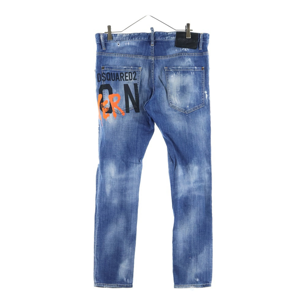 DSQUARED2(ディースクエアード) ICON MEDIUM WASH SKATER JEANS