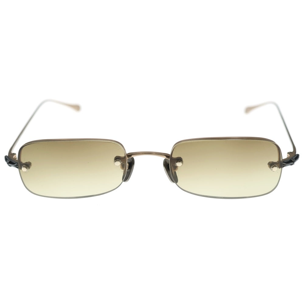 CHROME HEARTS(クロムハーツ) OLD TITANIUM オールドモデル チタニウム リムレスサングラス メガネ ブラウン