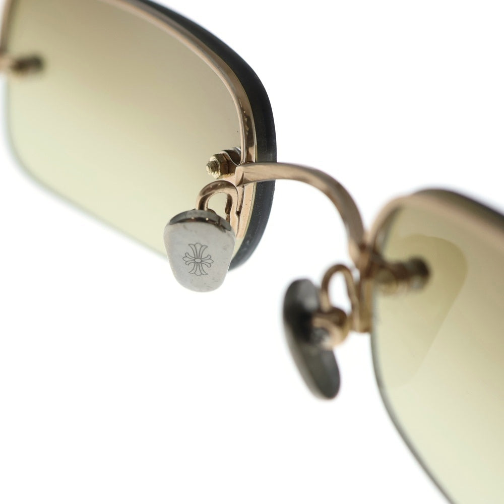 CHROME HEARTS(クロムハーツ) OLD TITANIUM オールドモデル チタニウム リムレスサングラス メガネ ブラウン