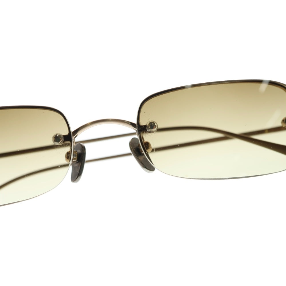 CHROME HEARTS(クロムハーツ) OLD TITANIUM オールドモデル チタニウム リムレスサングラス メガネ ブラウン