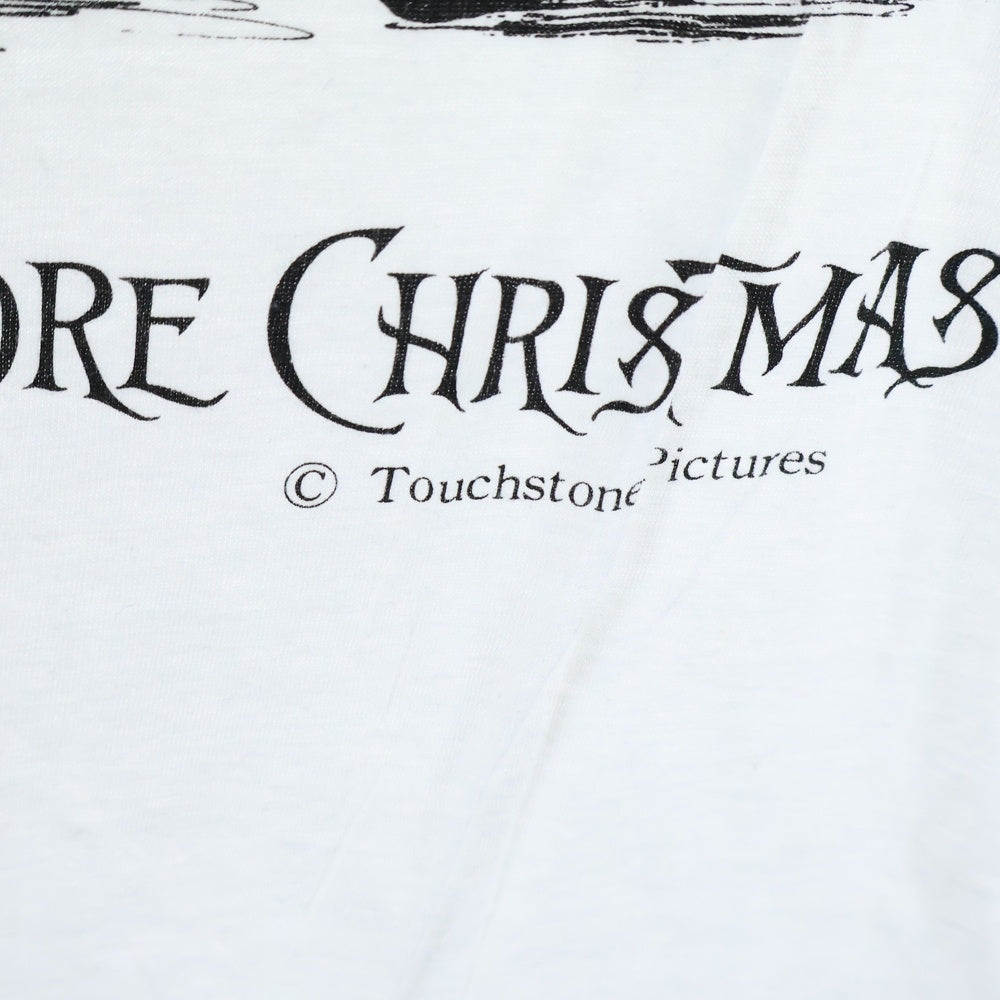 VINTAGE(ヴィンテージ) 90s The Nightmare Before Christmas ナイトメアビフォアクリスマス 半袖Tシャツ カットソー ホワイト