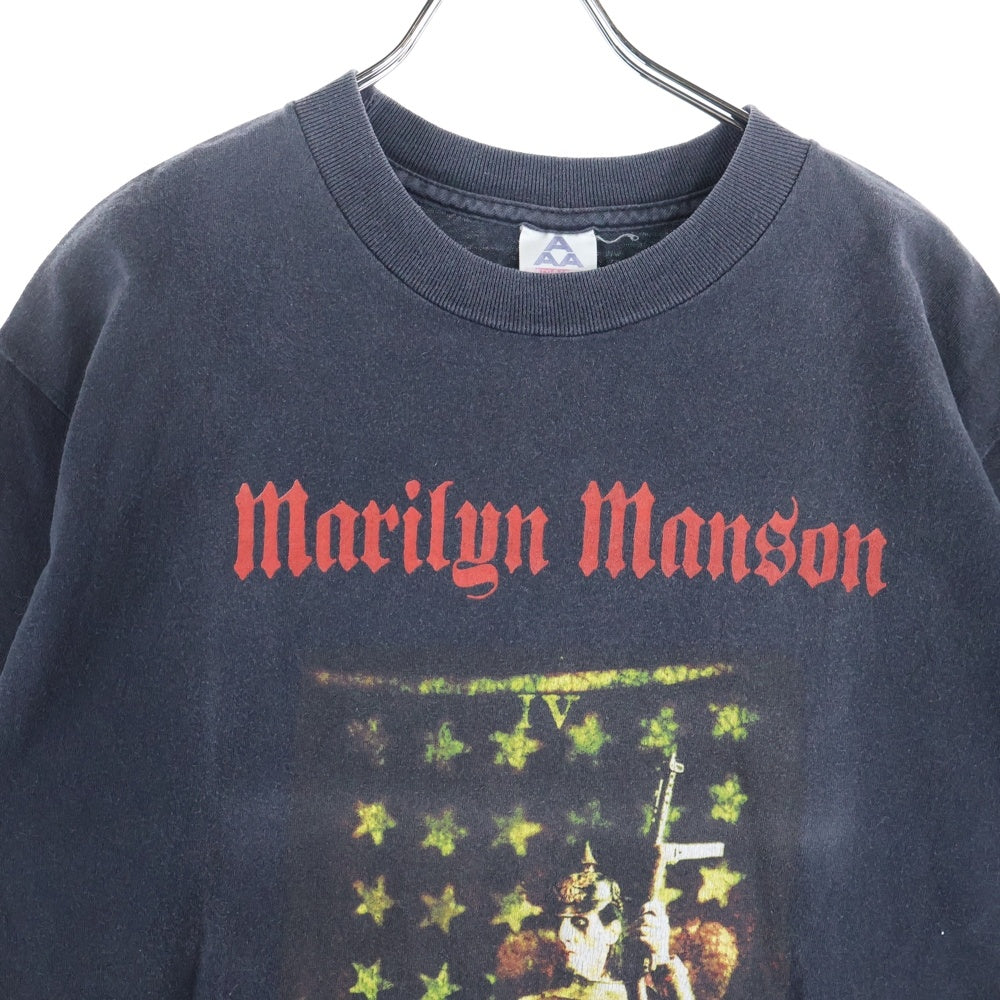 VINTAGE(ヴィンテージ) 90s Marilyn manson TOUR T-shirts ツアーTシャツ マリリンマンソン グラフィック半袖Tシャツ カットソー ブラック