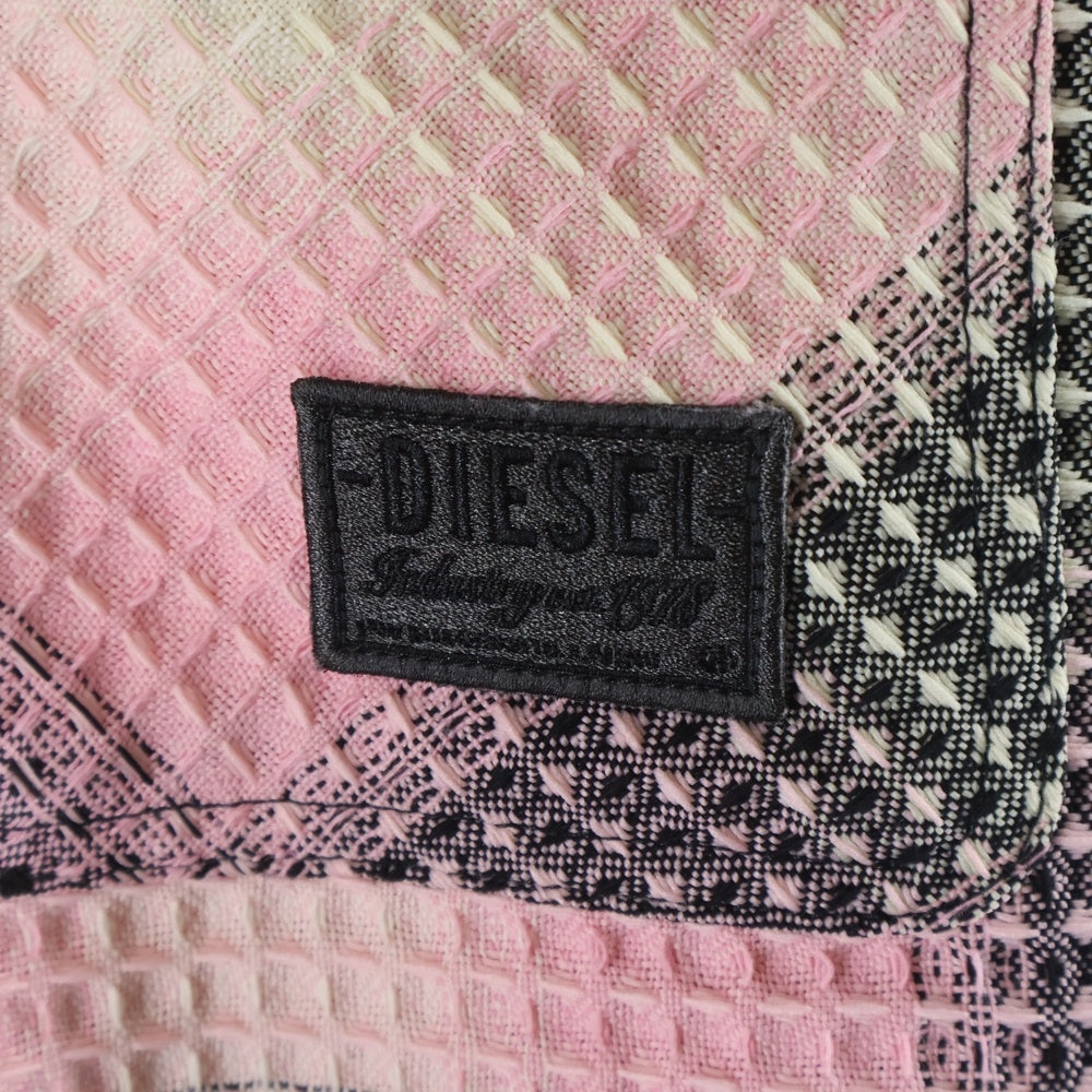 DIESEL(ディーゼル) J-PETTER リバーシブル チェックジャケット シャツジャケット ピンク A06245