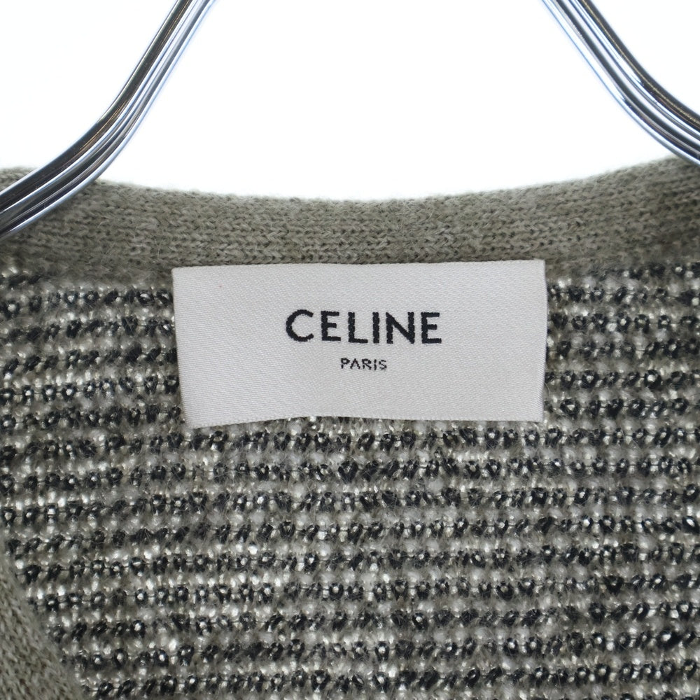 CELINE(セリーヌ) ブラッシュドモヘアニット カーディガン グレー RV00L0ZQ1